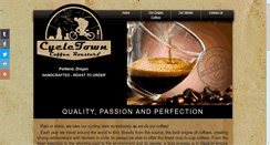 Desktop Screenshot of cycletowncoffeeroasters.com